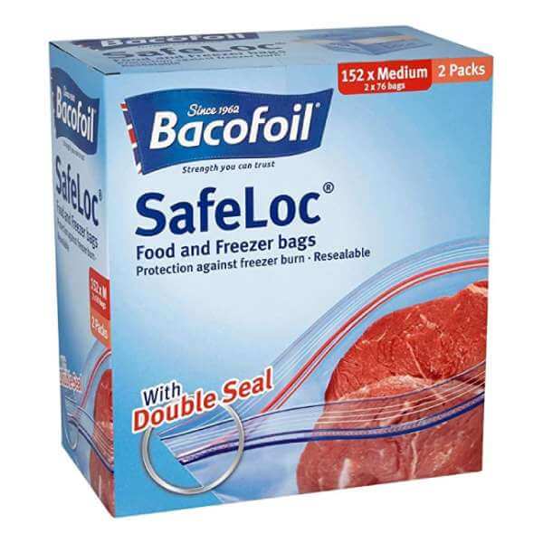 Bacofoil Safeloc, Medium, 152 Pk, M264219C
