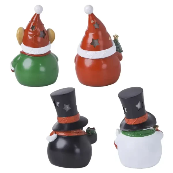 6 Inch (15.3cm) Reindeer, Santa, Penguin & Snowman Night Lights with Colour Changing LED Lights