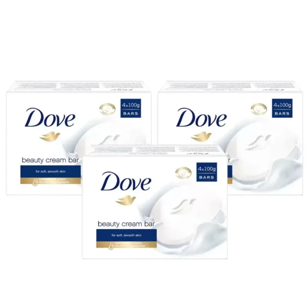 DOVE BEAUTY CREAM SOAP BAR PACK OF 12 X 100G