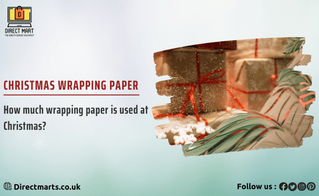 How much wrapping paper rolls used at Christmas