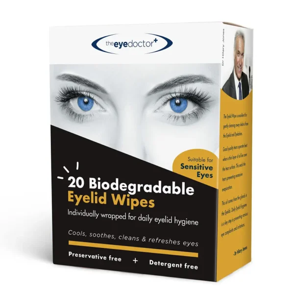 The Eye Doctor Biodegradable Eyelid Wipes 20pk