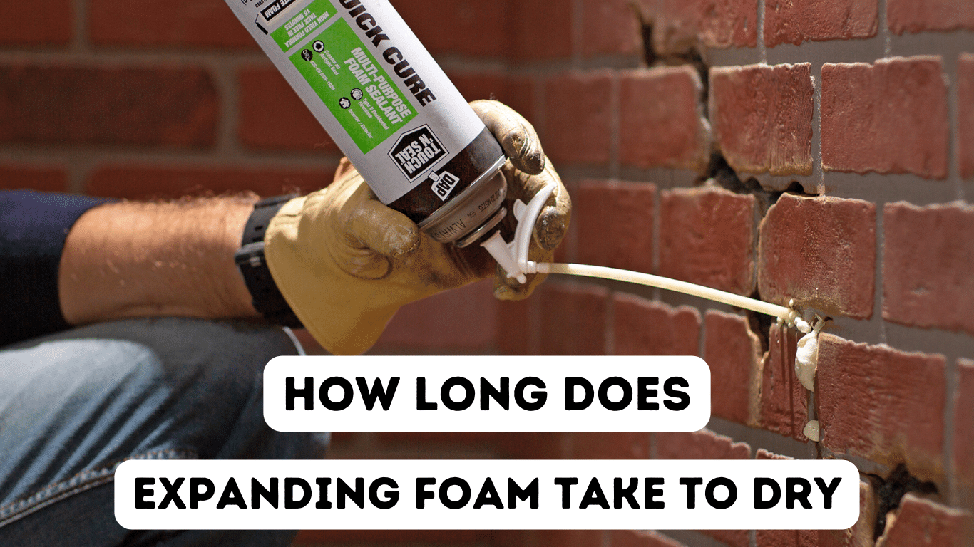 How long does expanding foam take to dry