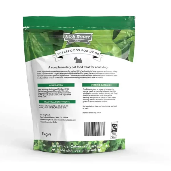 IRISH ROVER SUPERFOOD MIX IN SPINACH AND KALE 1KG - Image 2