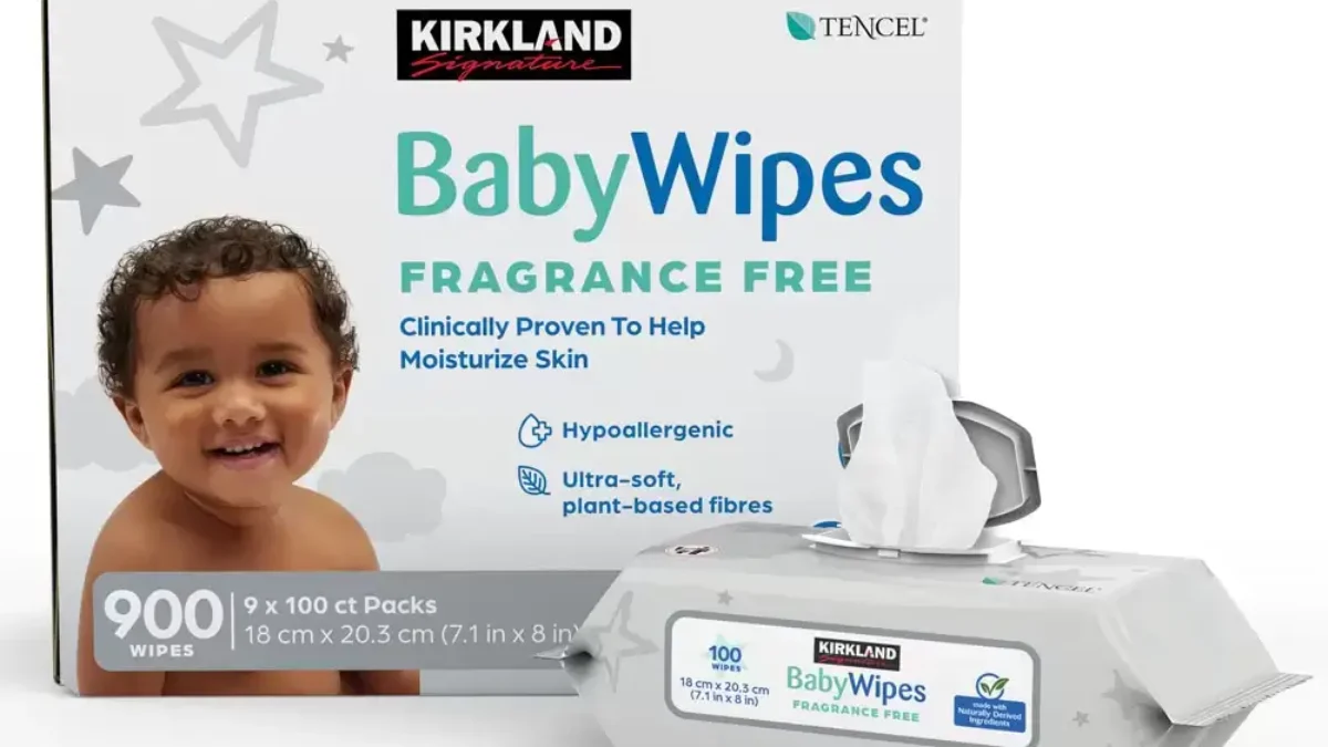 9 X 100 Pack of Kirkland Signature Tencel Baby Wipes