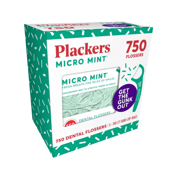 Plackers micro mint dental flossers