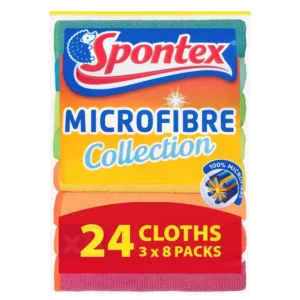 Spontex Microfibre Cloths 8 X 3pack