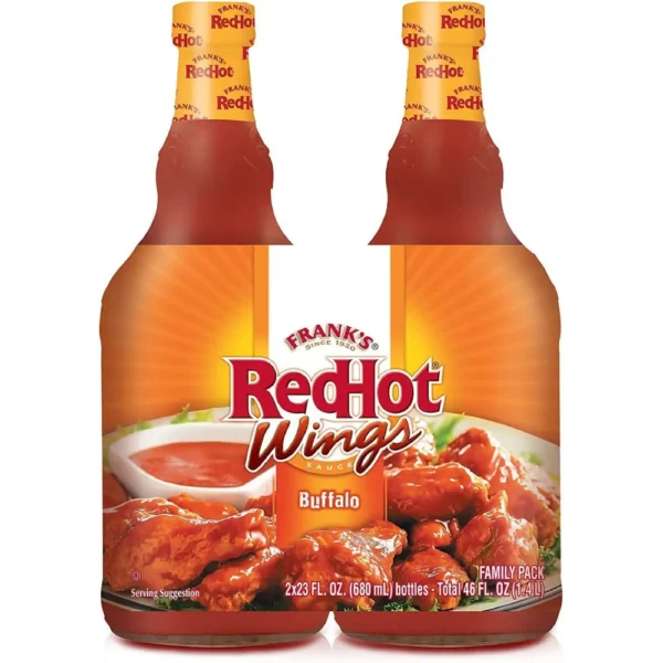 Frank's Redhot Buffalo Wing Sauce, Pepper, 1360 Millilitre(680 Ml X Pack Of 2)